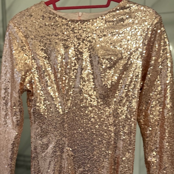 Ever-Pretty Women's Long Sleeve Sequin Maxi Dress – Size 6 - Picture 6 of 13